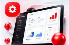 Custom business software dashboard and analytics