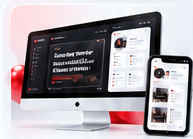 Website design project on desktop and mobile